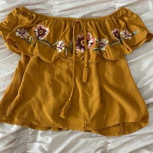 Off the shoulder shirt